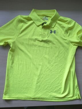 Under Armour Neon Yellow Boys' Short Sleeve Polo
